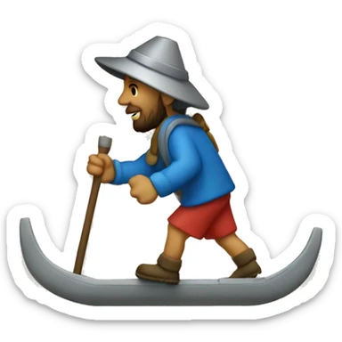 camino de Santiago pilgram sticker