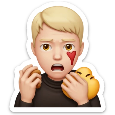 You know that thing were people pretend it choke themselves to signify anoiance. Could you make me an emoji to use sticker