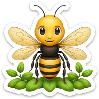 gardener bee sticker