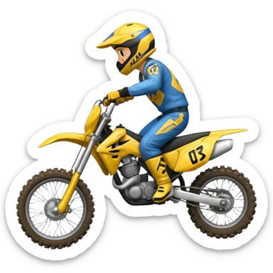 Moto cross sticker