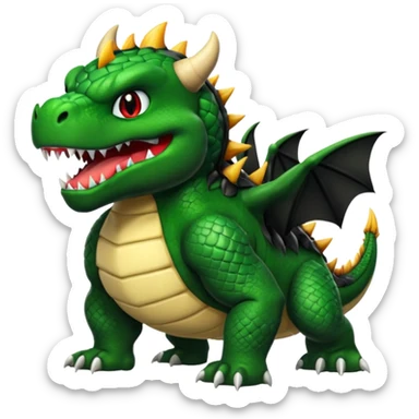 Bowser-Toothless-fusion sticker