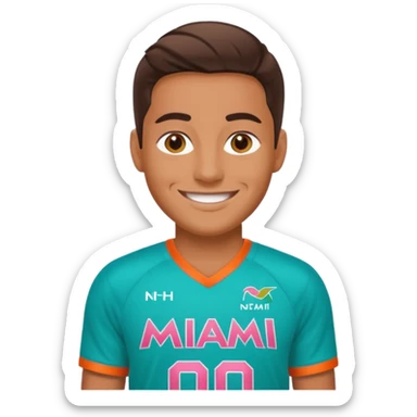 je suis avec maillot de NTM Miami sticker