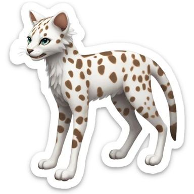 Modern Feral Rare Fantasy Vernid-Trico-species by LiLaiRa, random markings, full body sticker