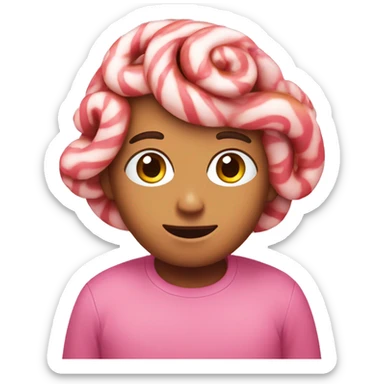 pinkcinnamon roll sticker