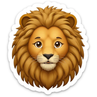 man in lion  costume  sticker