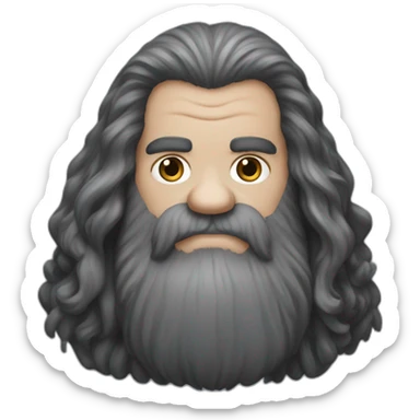 hagrid the caracter in harry potter sticker