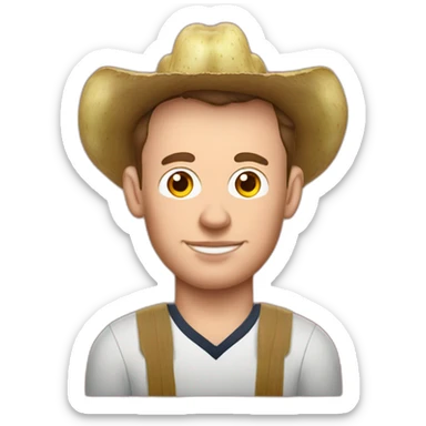 Jonathan Toews as potato farmer sticker