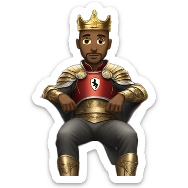 king Arthur with ferrari sticker