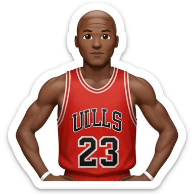 Michael Jordan number 23 sticker