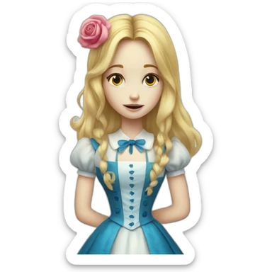 alice-wonderland-dead sticker