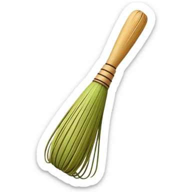 brown matcha whisk sticker