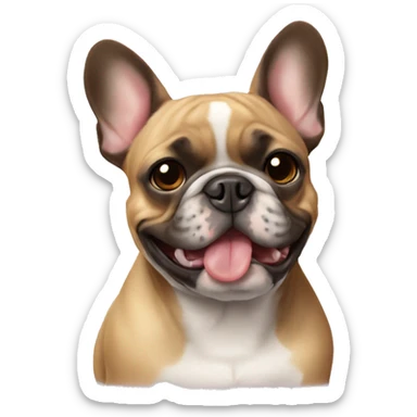 French bulldog sticker