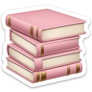 libros rosas clarito sticker