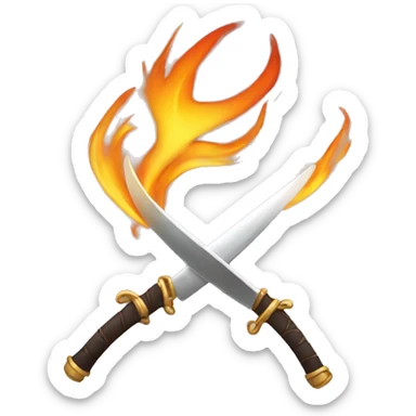 Épée de feu sticker