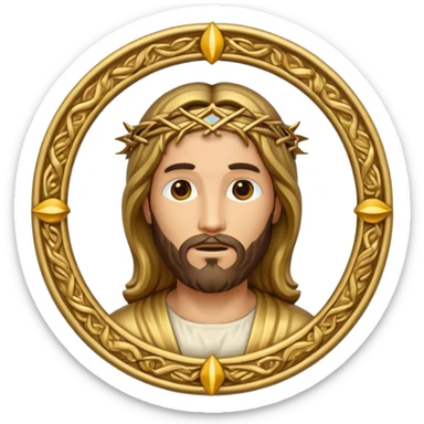 jesus logo sticker
