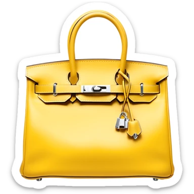 light yellow hermes birkin bag sticker