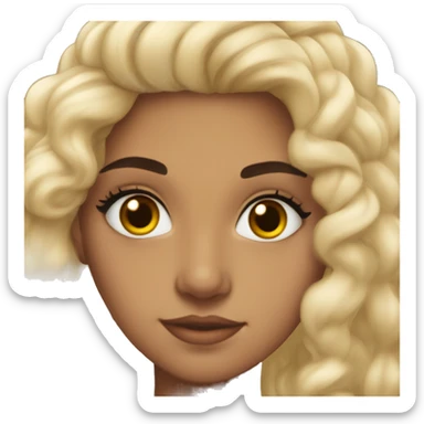 19 years old woman Azerbaijani-skin long dark curly hair brown eyes really thick and full brows Azerbaijani ethnicity no lipstick sticker