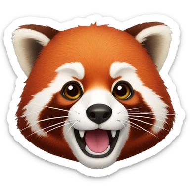 red panda sticker