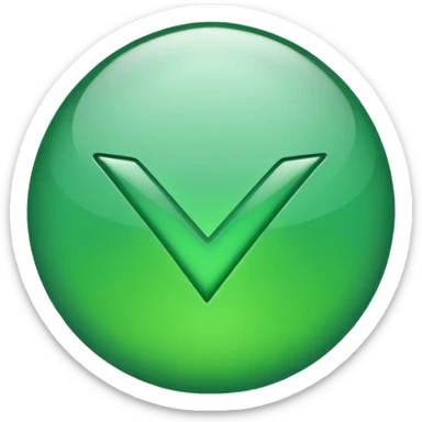 tick green icon sticker