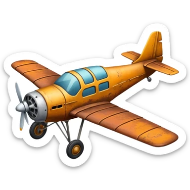 small size plane old town sticker