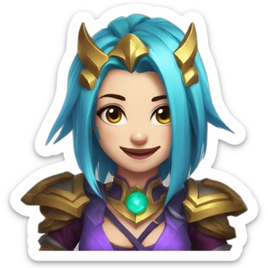 jinx league of legends sticker