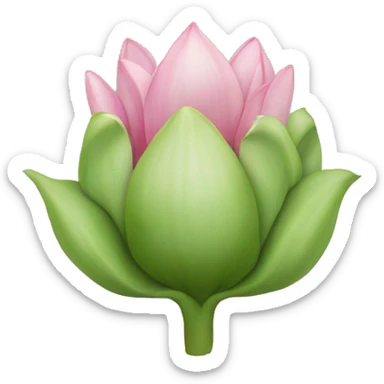 Elephant lotus flower bud  sticker