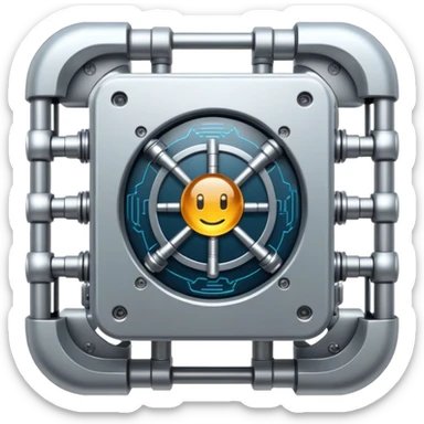 Quantum computer sticker