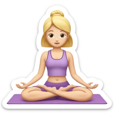yoga sticker