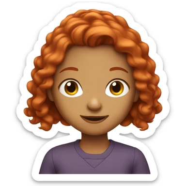 The red-haired girl sticker