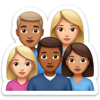 Four different nurses, one man, three women sticker