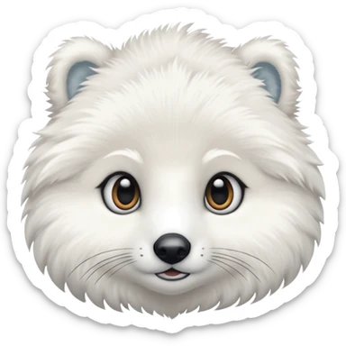 white winter & artic animal (not bear&fox)  sticker