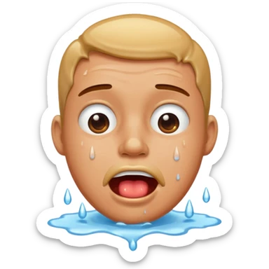 Hombre babeando sticker