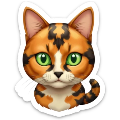 tortoiseshell cat sticker