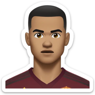 Mason greenwood angry with a bruised face sticker
