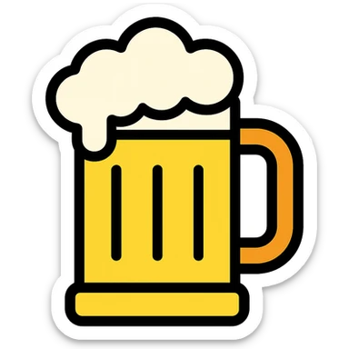beer mug sticker