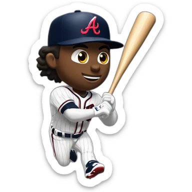 Ronald Acuna Atlanta Braves home run to win game sticker