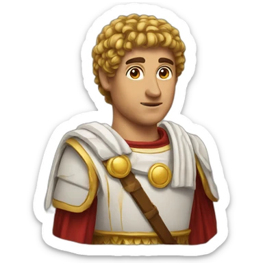 a roman noble man sticker