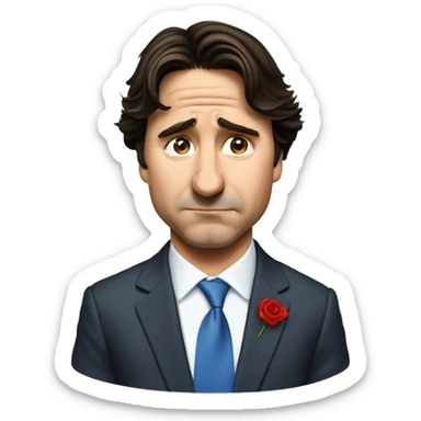 Justin Trudeau crying sticker