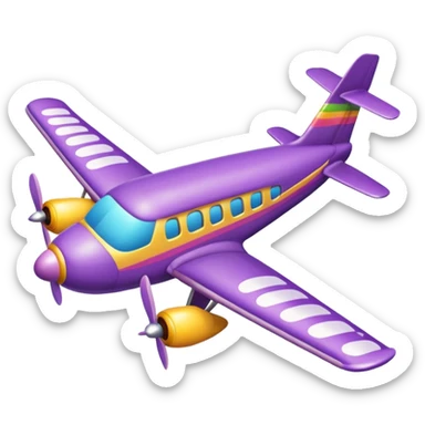 Wonka plane sticker