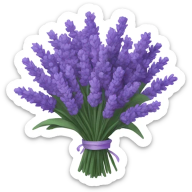 lavender bouquet sticker