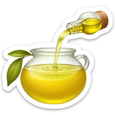 olive oil and lemon juice sticker