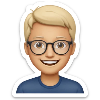 Take the glasses off sticker