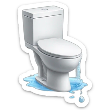 bidet toilet spraying water sticker
