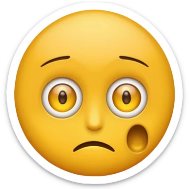 Eye twitching emoji sticker