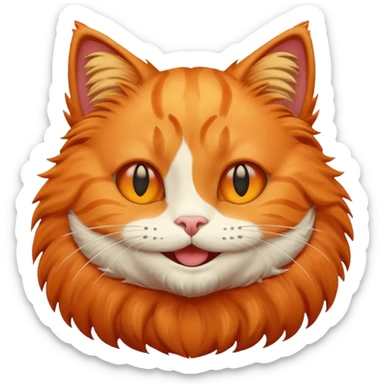 Cat cute emoji sticker