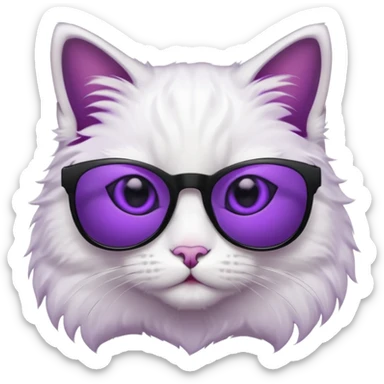 💜💜⚪⚪⚫⚪⚫( ⬛⬛ ⬛⬛⬛ ⬛⬛⬛ ⬛ ⬛ emoji cat sticker