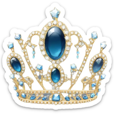 dainty jewel tiara sticker