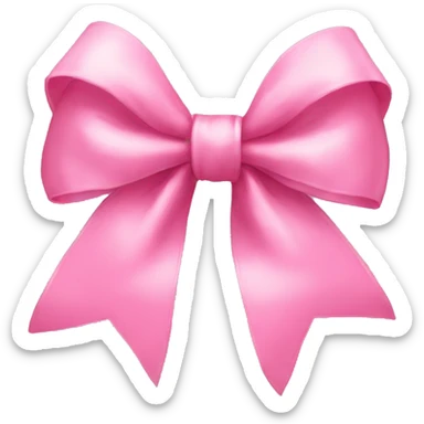 pretty pink bow sticker