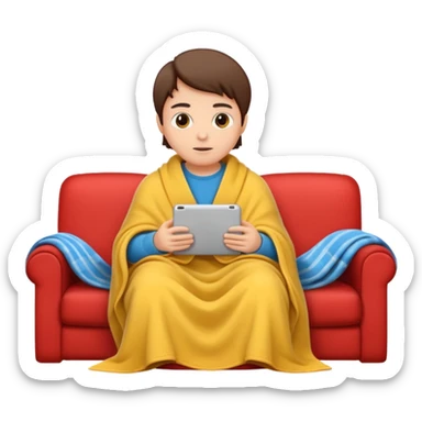 Watching movies sticker