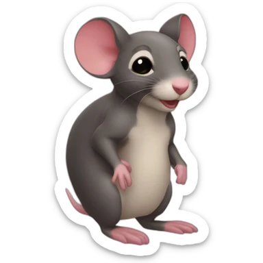 Raton enamorado sticker